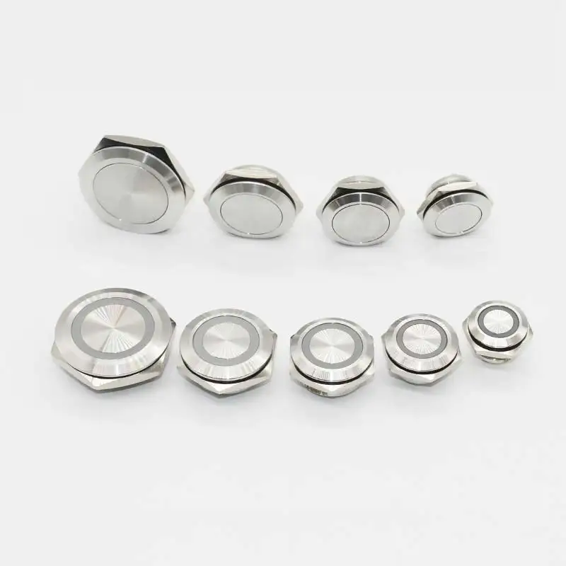 Электрический водонепроницаемый мини-кнопочный выключатель светодиодный