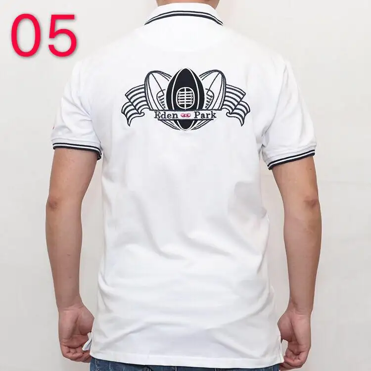 Hombre eden park Топ для мужчин с коротким рукавом Повседневная рубашка для регби camisa вышитая eden park polo мужская Тонкая однотонная хлопковая