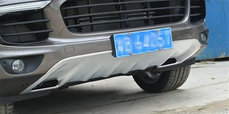 Передняя губа + задний бампер диффузор Защитная противоскользящая Пластина