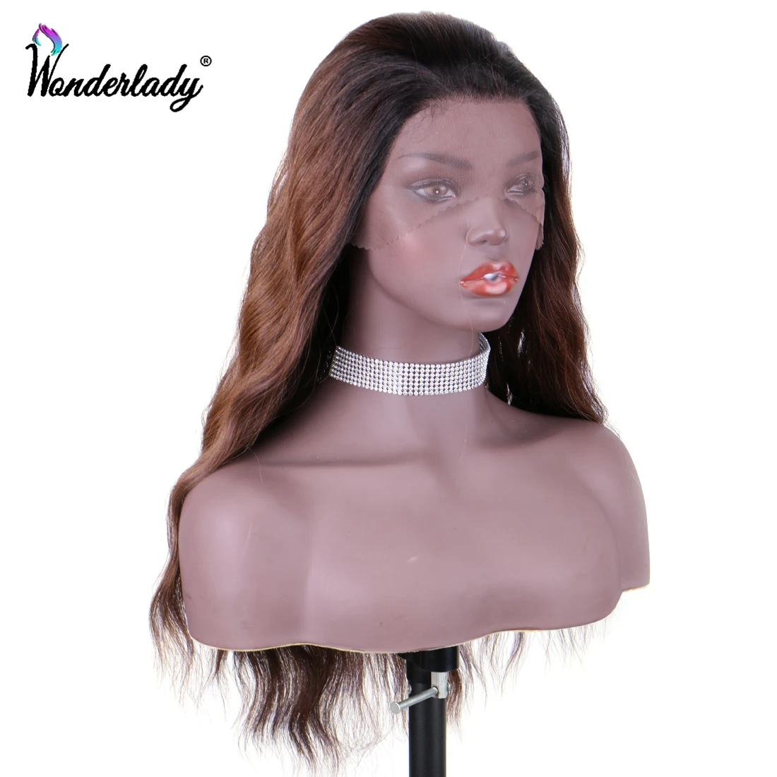 WonderLady парик с естественной волнистой кружевной передней частью для женщин 22