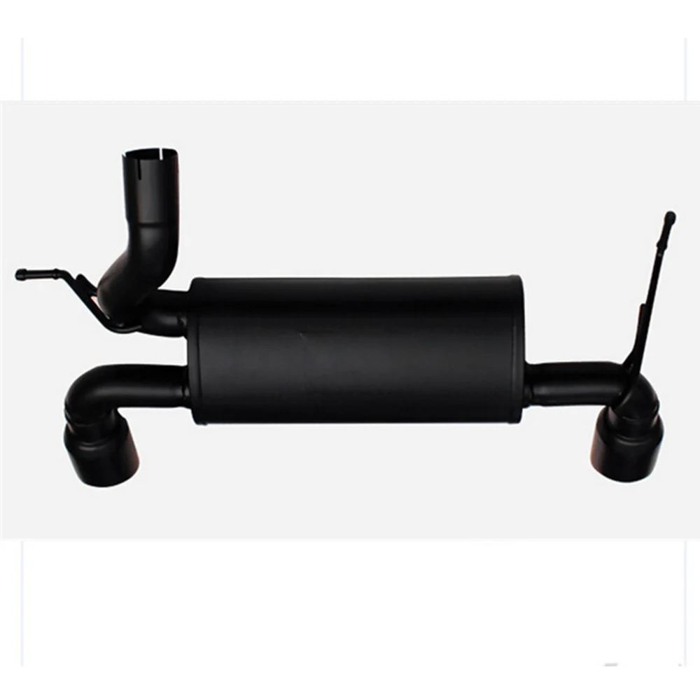 1 комплект черная сталь 5 дюймов двойная выхлопная труба 07-17 для Jeep Wrangler &amp Unlimited JK 3