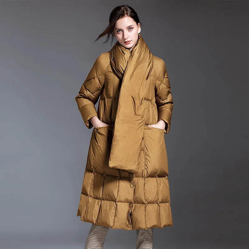 Elifashion корейский стиль Зимняя коллекция модные женские зимние свободные пуховые