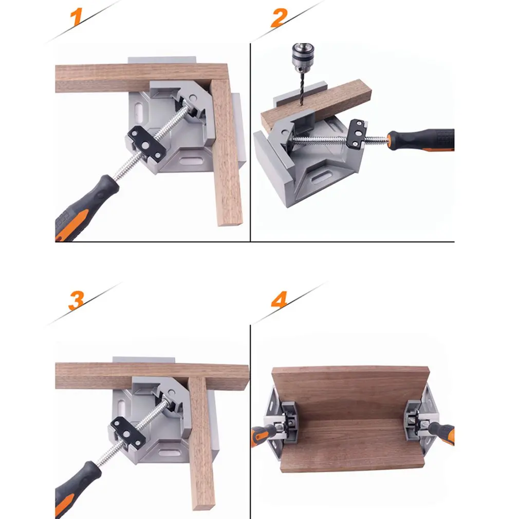 Одинарная Ручка 90 градусов Алюминиевый сплав правый угловой зажим