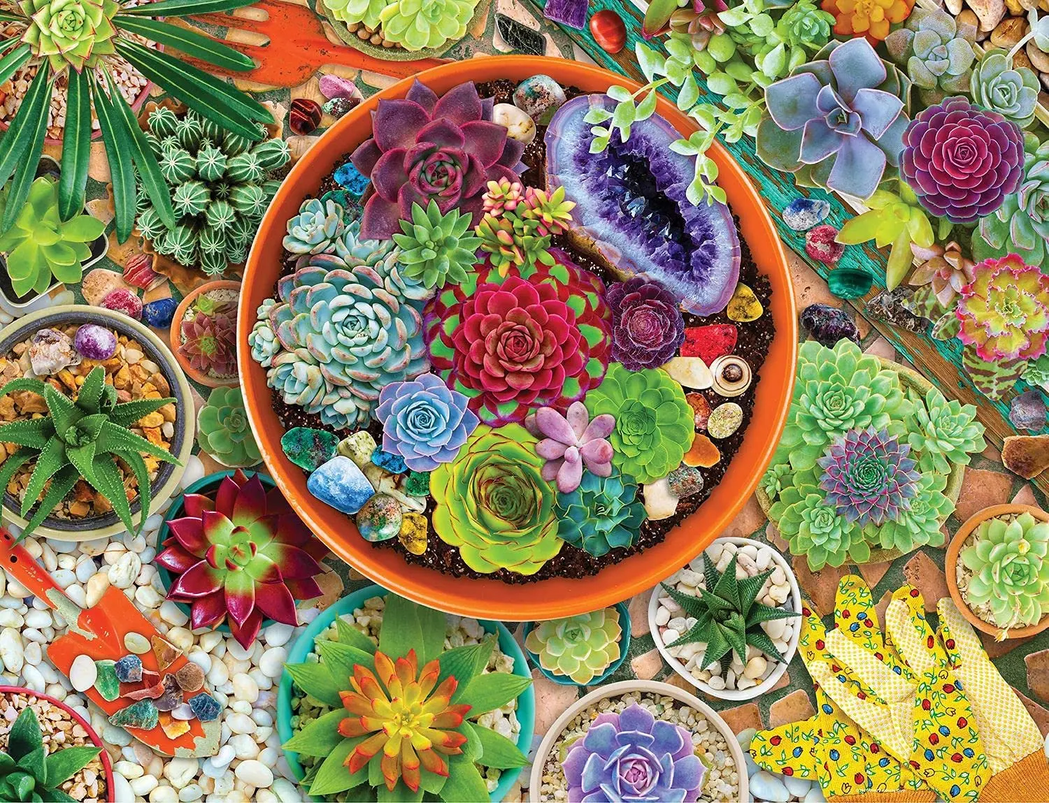 

1000 Piece Jigsaw Puzzle Succulent Garden Homeschool Supplies Educational Wood Toys Kids Learning Toys Wooden Puzzles for Kids