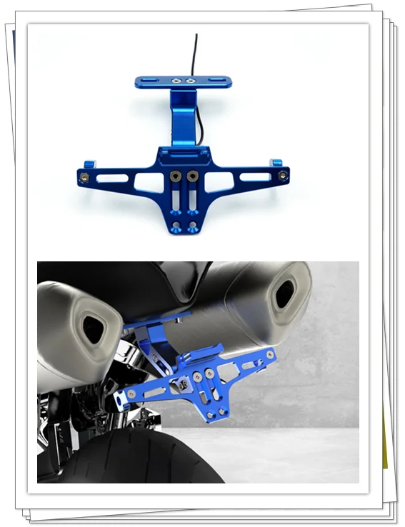 Мотоцикл автомобиль регулируемый угол металлический держатель номерного знака