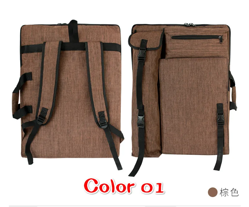 Одноцветная портативная 4K многофункциональная сумка для рисования эскизная