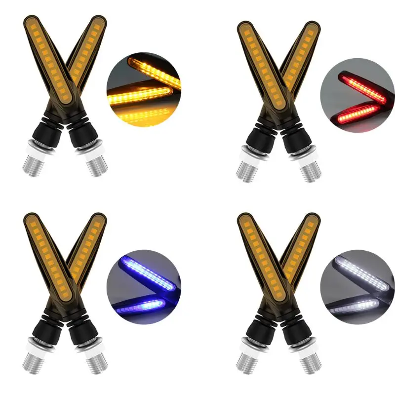 

2pcs/set 12LED Motorcycle Turn Signal Flashing Lamp Motorbike Indicator Blinker