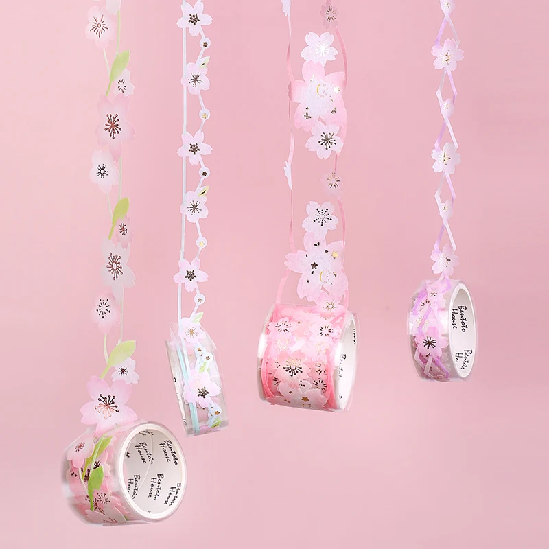 Милые цветы вишни полые кружева клейкая лента винтажный планировщик