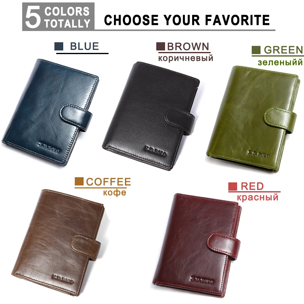 

XDBOLO Genuine Leather Women Wallet Passport Holder Coin Purse Walet PORTFOLIO Female Portomonee Mini Wallet Passport Cover