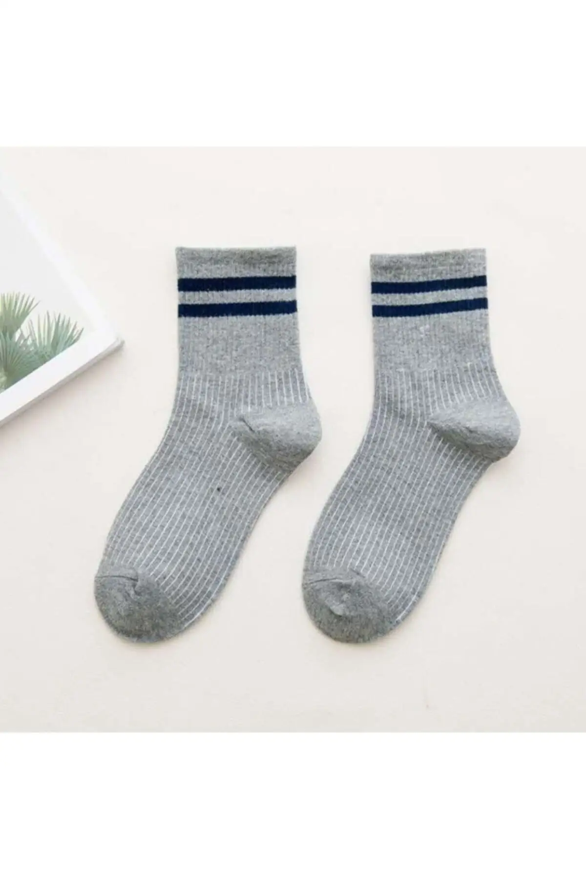 6 Pairs Mixed Unisex Colorful Striped College Tennis Socks