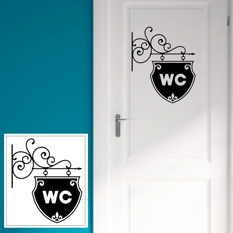 

DIY Wall Sticker Removable Decals Art Room Decor Wall Stickers Toilet Bathroom Interesting Stickers Durable Home Decoration