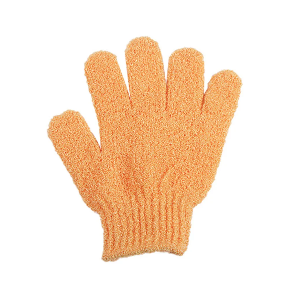 

15pcs Simple Bath Five Fingers Shower Towels Body Exfoliator Back for Home (Random Color)