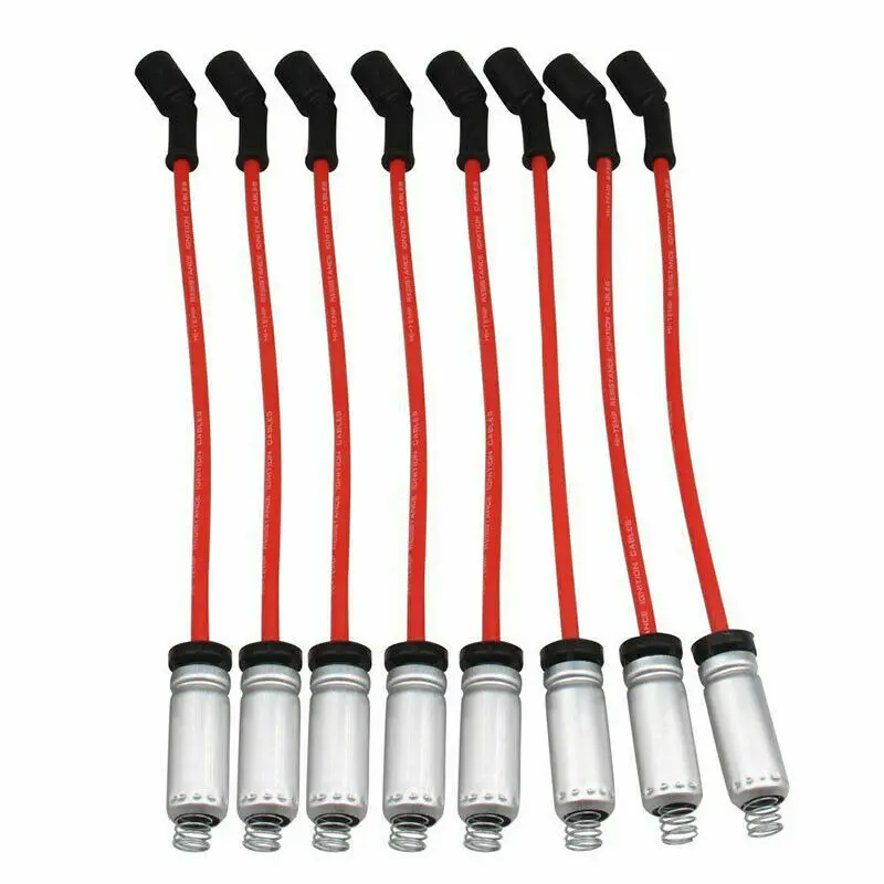Набор проводов для свечей зажигания красного цвета комплект Sparkplug Chevrolet GMC GM 6 0 л V8