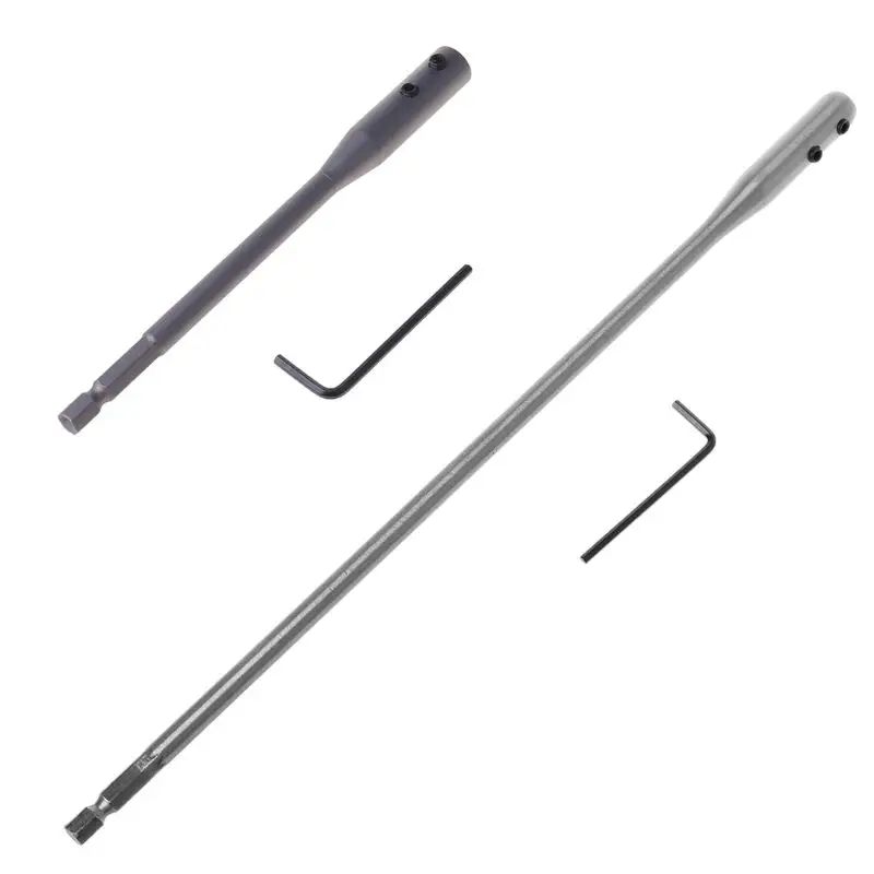 

150/300mm Fit For Flat Drill Bit Deep Hole Shaft Hex Extention Holder Connect Rod Tools