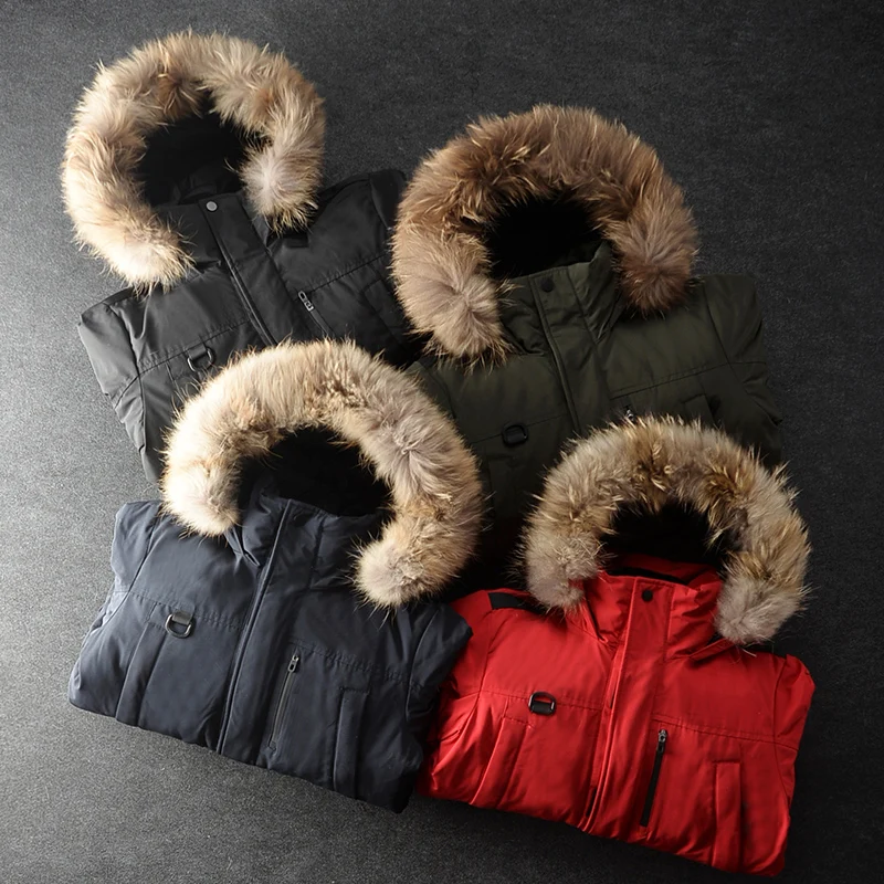  40 градусов теплый мужской зимний толстый холодный ветрозащитный длинный