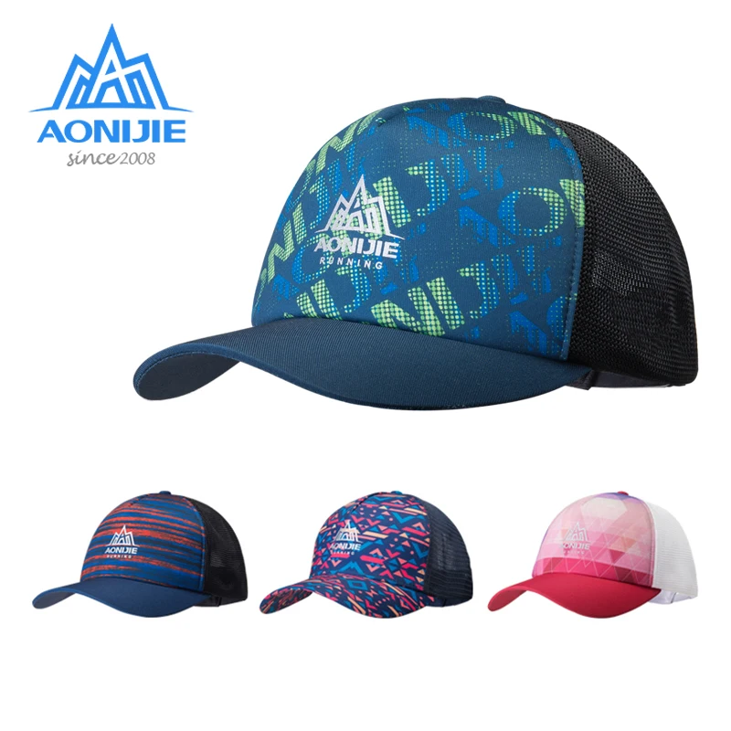 AONIJIE E4106 Men Women Sports Adjustable Sun Visor Baseball Cap Trucker Hat Mesh Back For Running Hiking Marathon Trail