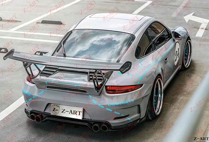 2005-2011 Z-ART 991 GT2 RS задний спойлер из углеродного волокна для 911 - Цена: 