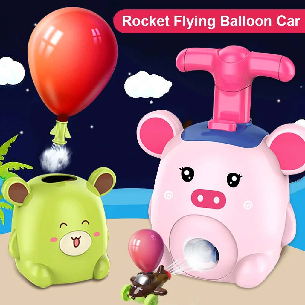 

Power Balloon Car Toy Inertial Power Balloon launcher Education Science Experiment Balloon Launch Tower Toy for Children