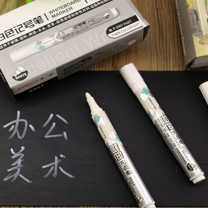 1 шт. белая картина для рисования Водонепроницаемая маркер дерево металл стекло CD