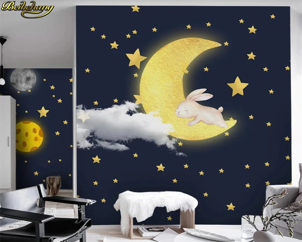 Beibehang пользовательские 3d обои фреска скандинавский минималистичный мультфильм