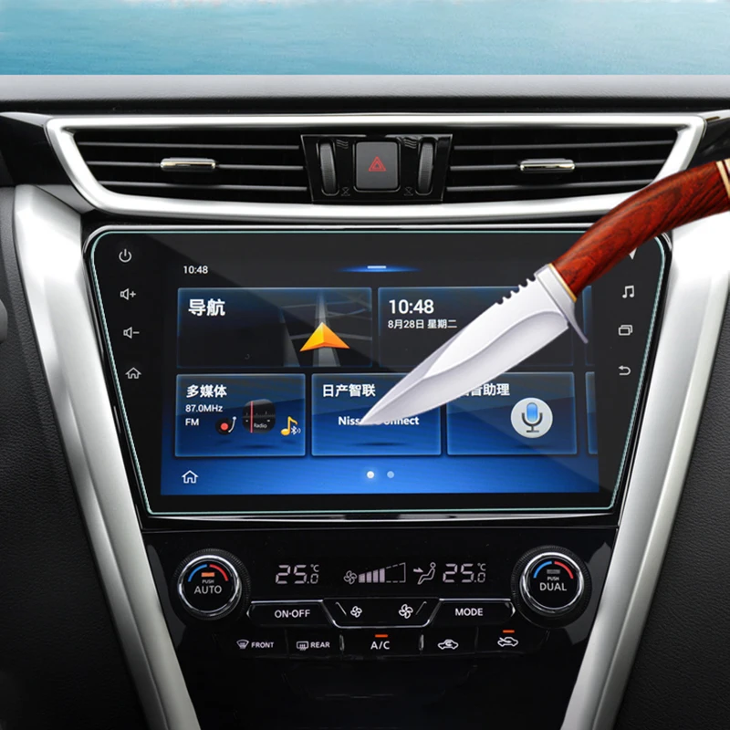 Автомобильный GPS навигатор закаленное стекло для защиты экрана Стальная