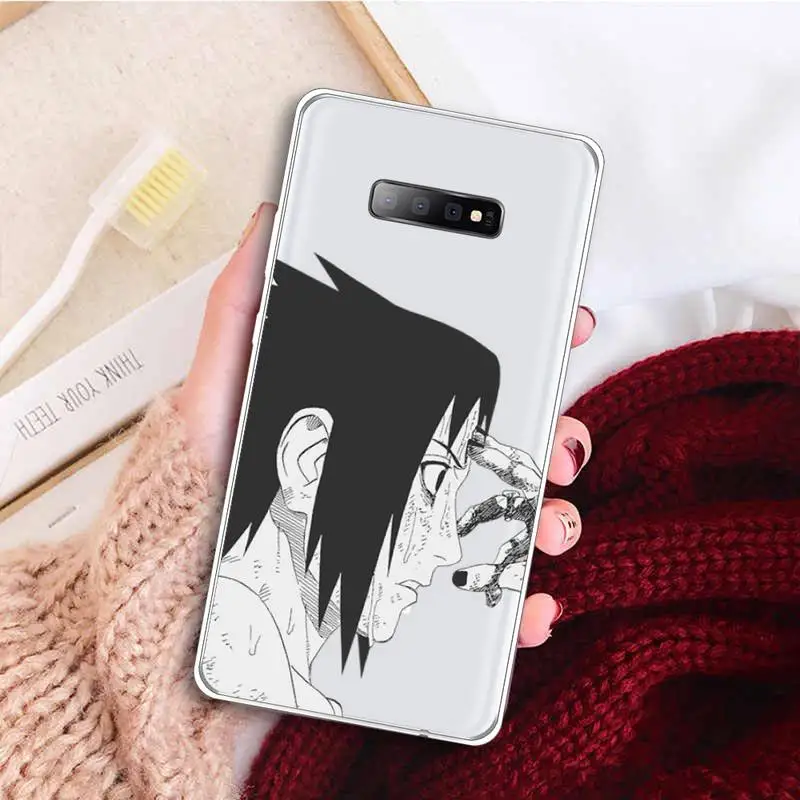

Anime Naruto Uchiha Itachi Kakashi Sasuke Phone Case Transparent for samsung A 21s 50 51 71 S 8 9 20 20fe note 10 20 plus ultra