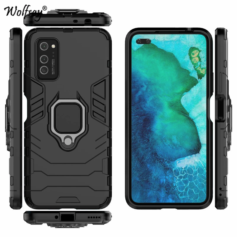 

For Huawei Honor View 30 Case Shockproof Armor Silicone Cover Hard PC Phone Case For Honor View 30 Back Cover For Honor View 30