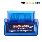 Bluetooth мини Elm327 OBD2 сканер автомобильный диагностический инструмент считыватель кодов для смартфонов Android Windows Symbian английский