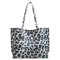 goplus leopard printed womens bag high quality 2021 leather tophandle ladies large capacity shoulder bag young female shopper