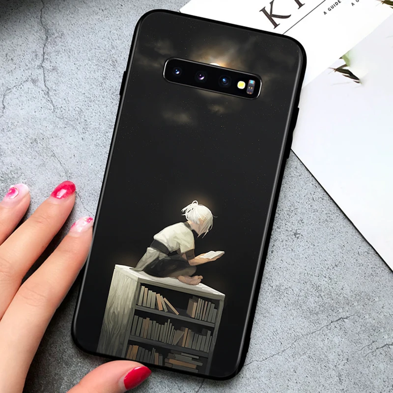 

Silicone shell I love reading Books for Samsung Galaxy Note 10 PLus 9 8 S10 5G S9 S8 S7 Plus Edge Phone Case