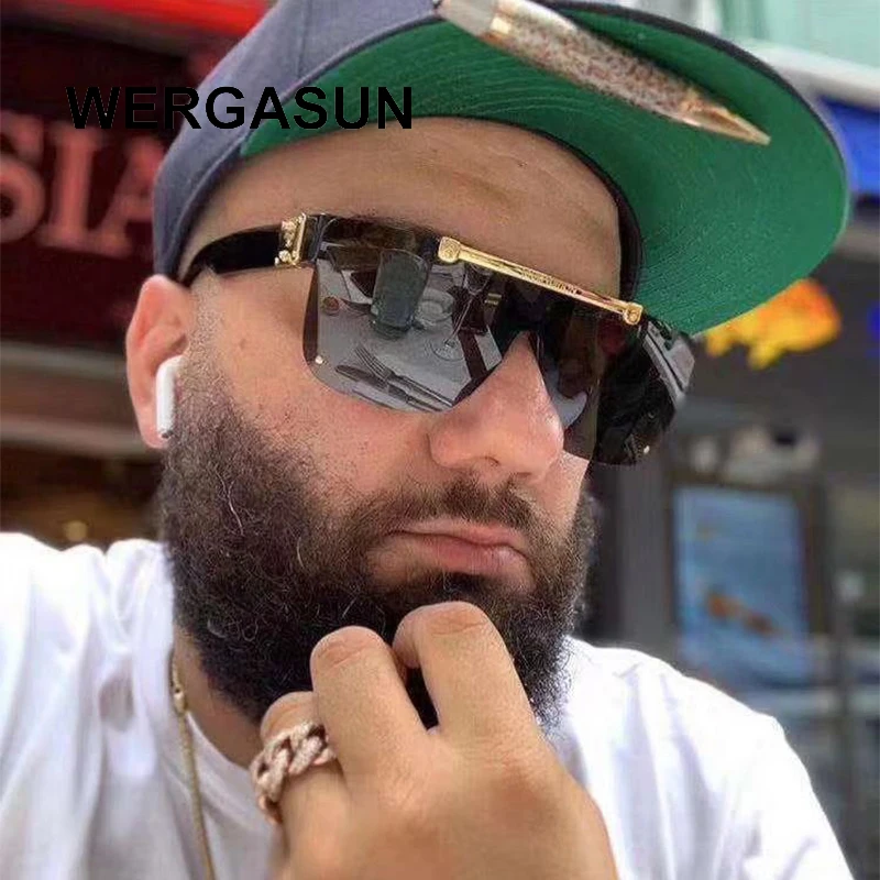 WERGASUN Квадратные Солнцезащитные очки в стиле стимпанк для мужчин и женщин модные