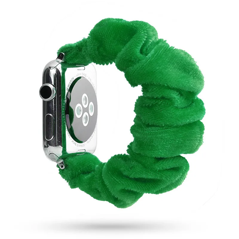 Мягкий эластичный спортивный ремешок для Apple Watch серии 5 4 3 2 1 38 мм 40 42 44 браслет на