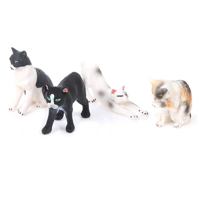 

1pc Miniature Farm Realistic Cat Figurines Toys Educational Animal Model Cat Figures Toy Set Decoration and Party Favors