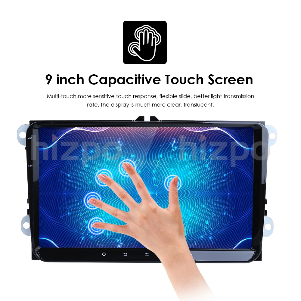 Android 9,0 " 2din Авто Аудио для VW POLO GOLF 5 6 POLO PASSAT B6 CC JETTA TIGUAN TOURAN EOS SHARAN SCIROCCO CADDY gps Navi