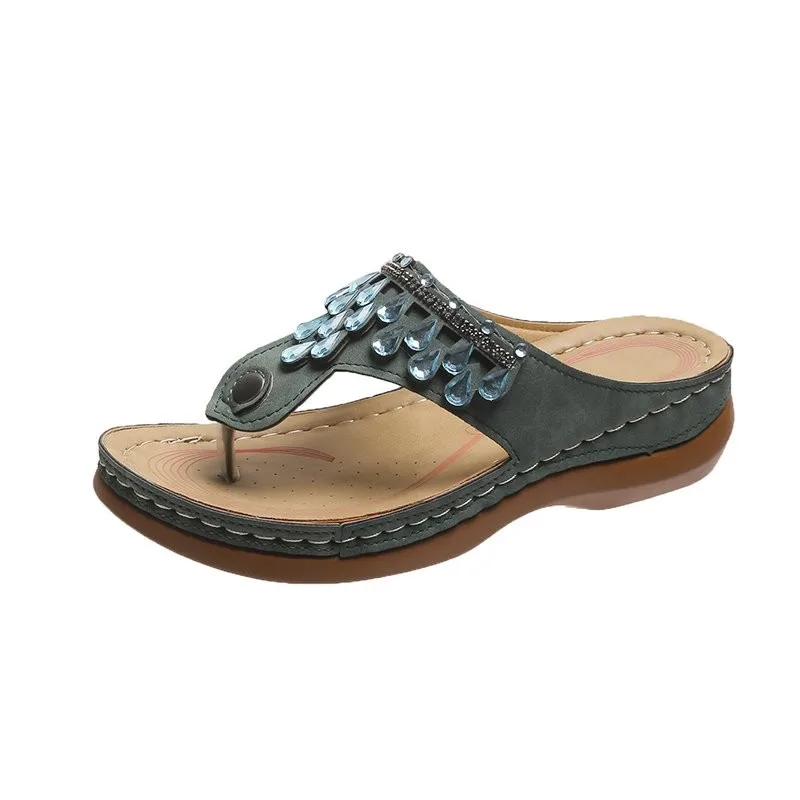 

Сандалии женские из экокожи, босоножки на танкетке с прострочкой, Повседневная Удобная обувь в ретро стиле, лето 2021