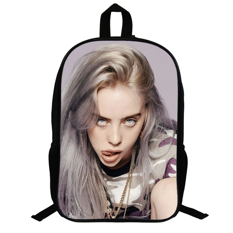 17 14,5 дюймов Billie Eilish школьные сумки для подростков рюкзак в стиле «хип-хоп» для мальчиков и девочек, рюкзак для ноутбука, рюкзак для путешествий вентиляторы подарок - Цвет: 17