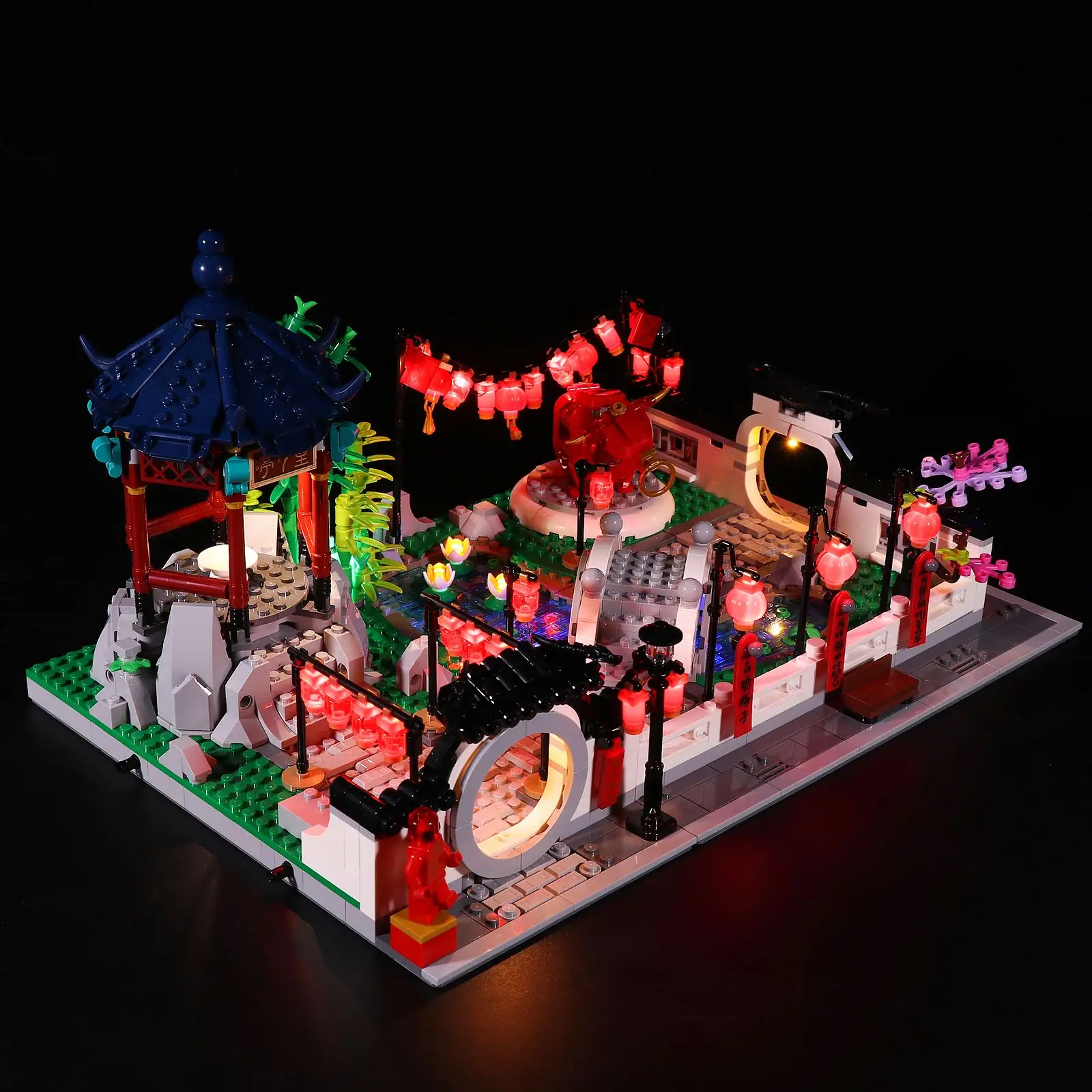 

LED Lighting Kit For The Spring Lantern Festival 80107 (LED Included Only, No Kit) Children Toys - Type C Remote Control Version