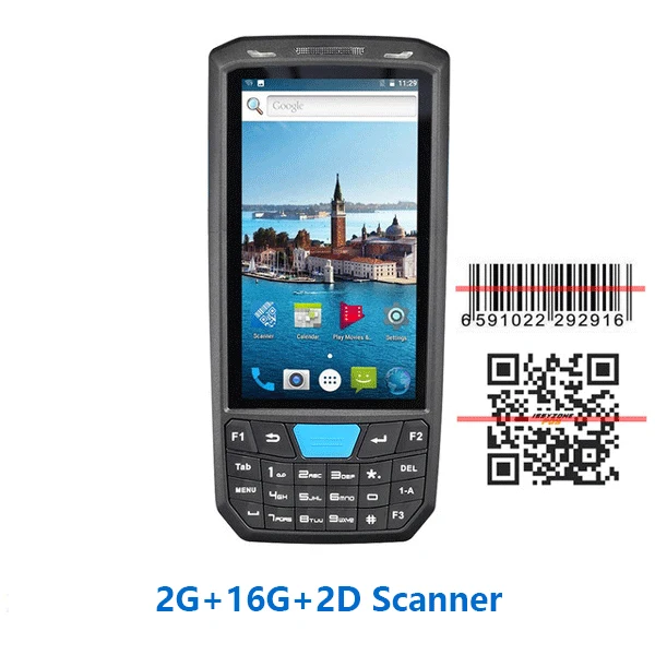 2D IssyzonePOS портативный КПК Android 8,1 прочный pos-терминал 1D 2D сканер штрих-кода Wi-Fi 4G Bluetooth gps PDA считыватель штрих-кодов - Цвет: 2D
