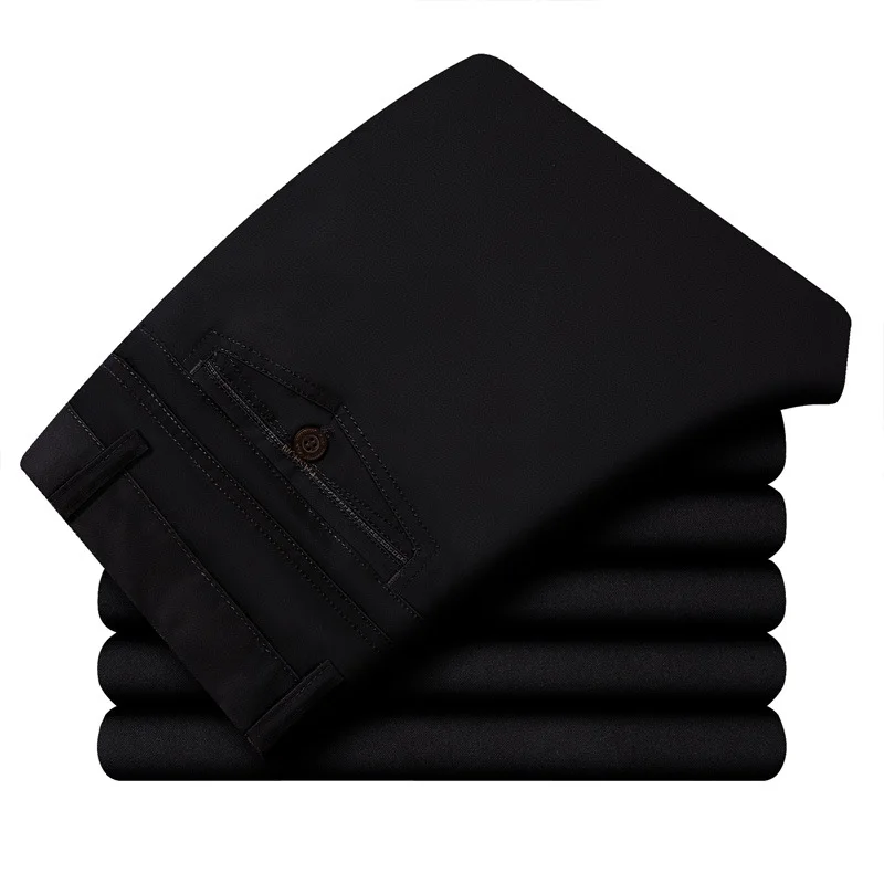 

New Spring Autumn Pants Dress Business Trousers Office Casual Social Pants Men Classic Trousers Pantalones Hombre Dropshipping