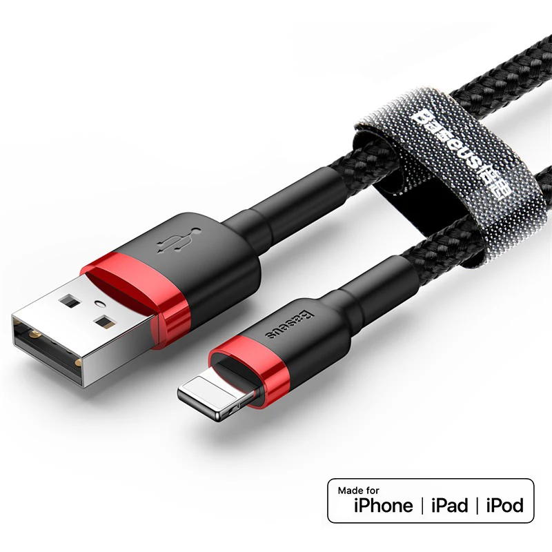 Usb-кабель с разъемом lightning для iPhone короткий зарядный кабель быстрой зарядки и