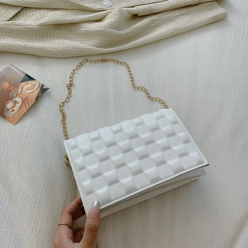 

Texture Messenger Small Bag Bags for Women Version Simple Fashion Foreign Style Chain Shoulder Bag Square Bag Ladies Handbag