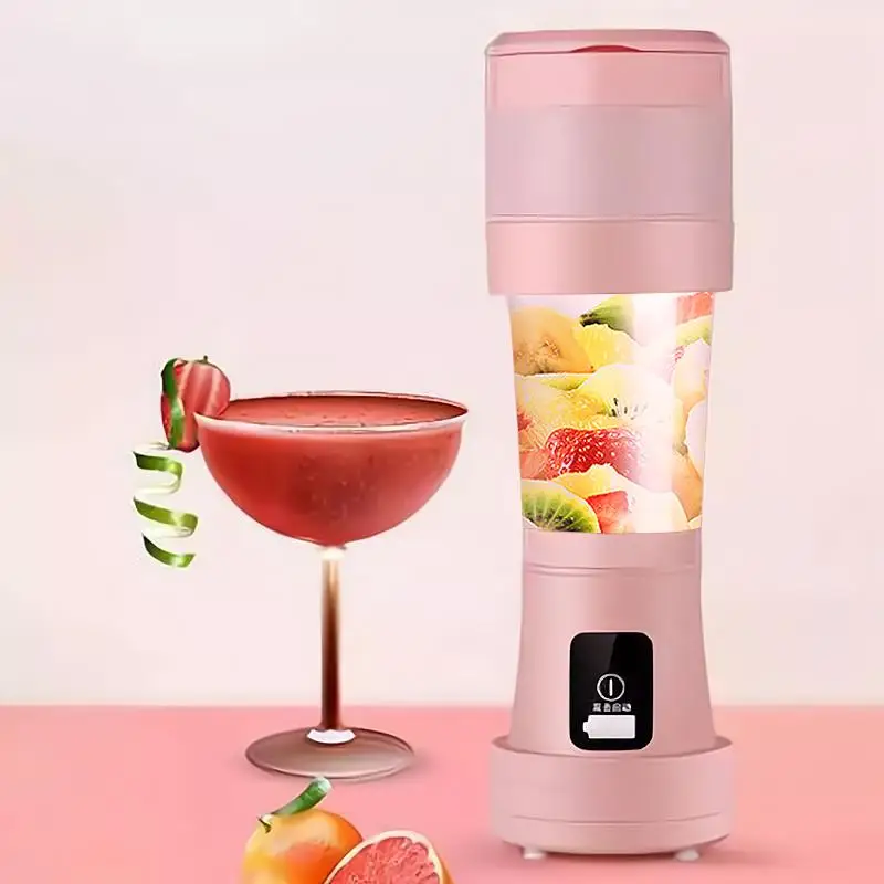 

450ML Mini Juicer Portable Fold Electric Mixer USB Fruit Smoothie Blender Machine Personal Food Processor Maker Juice Extractor