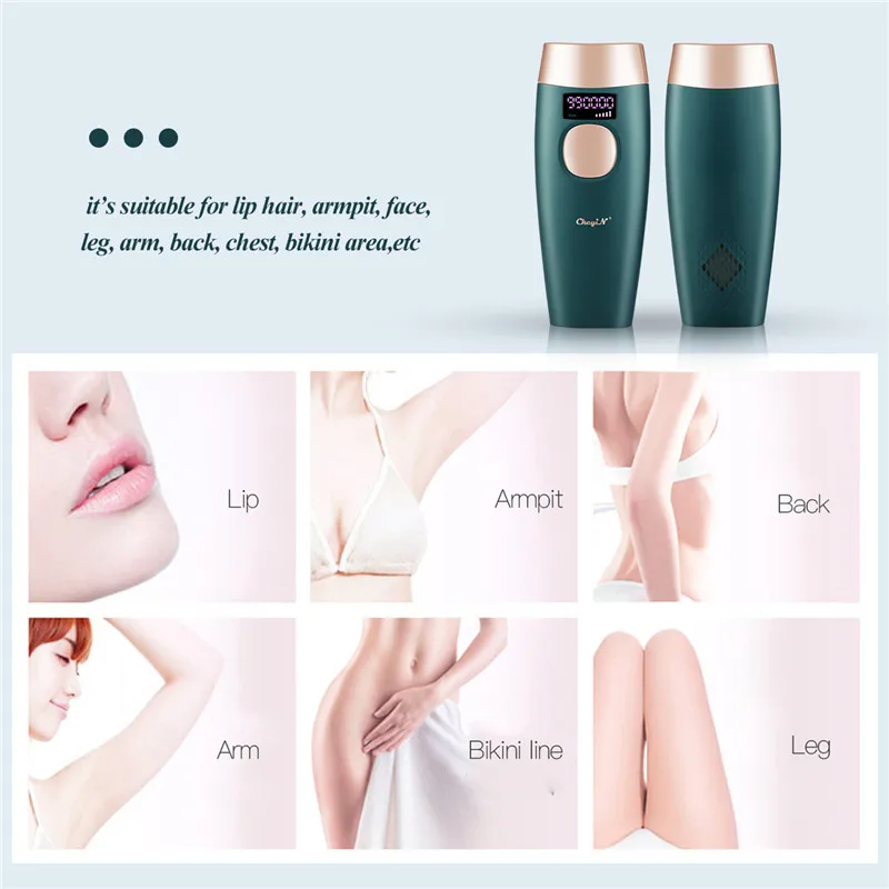 

CkeyiN Women IPL Laser Epilator Permanent 990000 Flashes Hair Remover Skin Rejuvenation Beauty Device Female Painless Depilatory