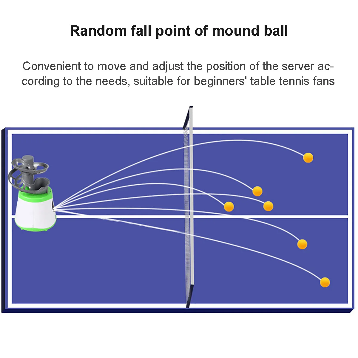 

Mini Table Tennis Robot Parent-child Student Sender Pitching Serve Machine Trainer Gift Racquet Sport