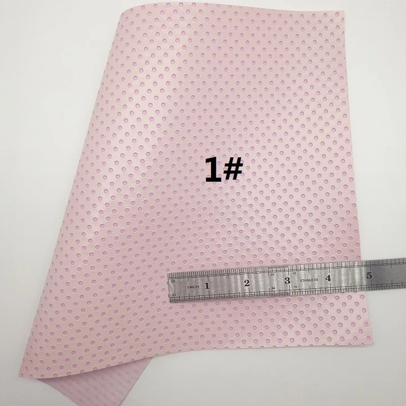 Розовая флокирующая блестящая ткань полосы из синтетической кожи кружевные