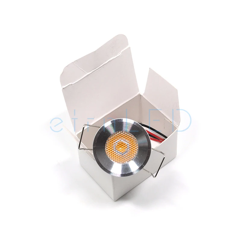 

etrnLED 6PCS 12V Interior Led Spotlight Built In Ceiling Lamp Plafond Mini Light Dimmable Downlight 1W Small Spots for Home