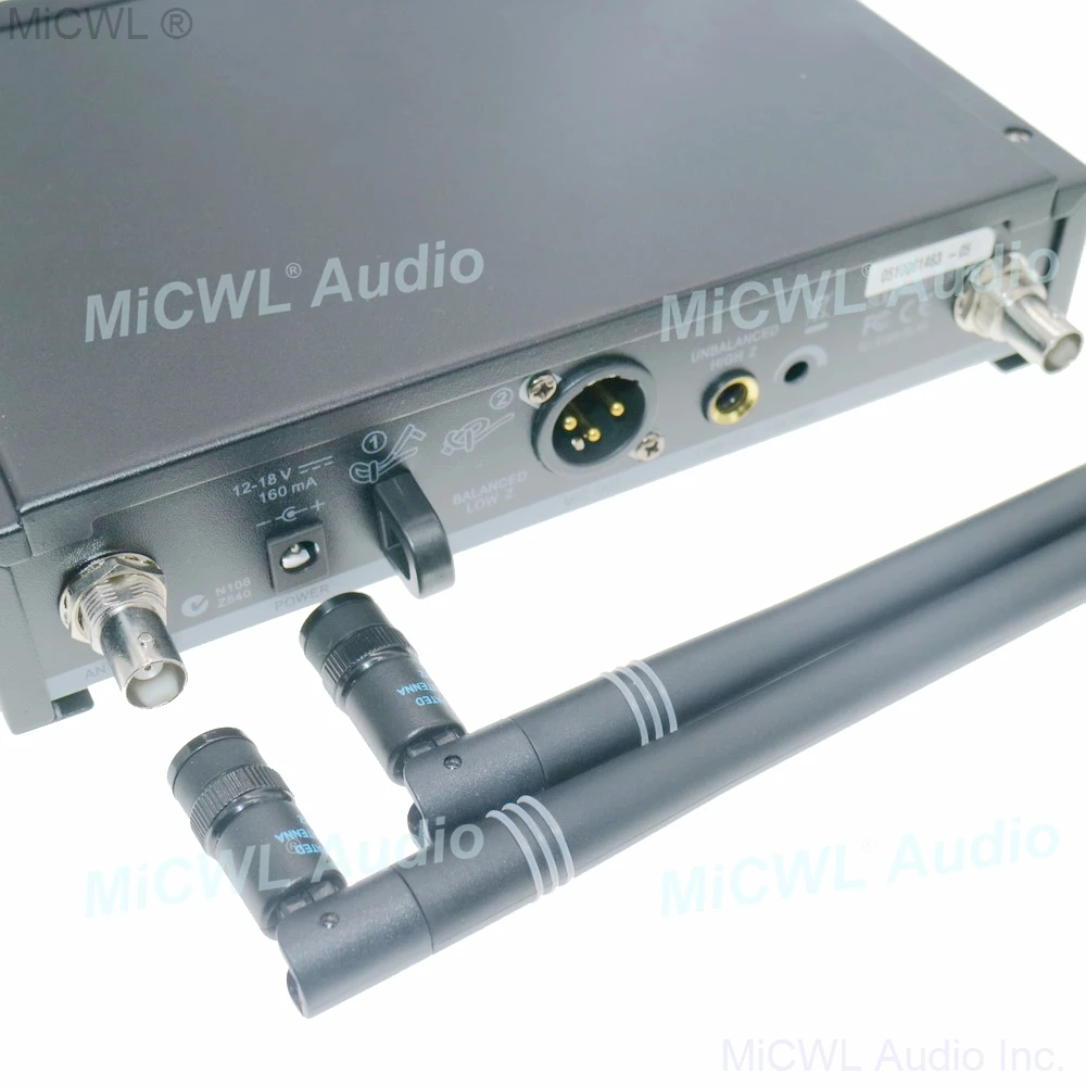 2Pcs Replaceable BNC Bayonet Antenna for Shure Wireless Receiver UA820 ULX UR24 GLX QLX Host Aerial