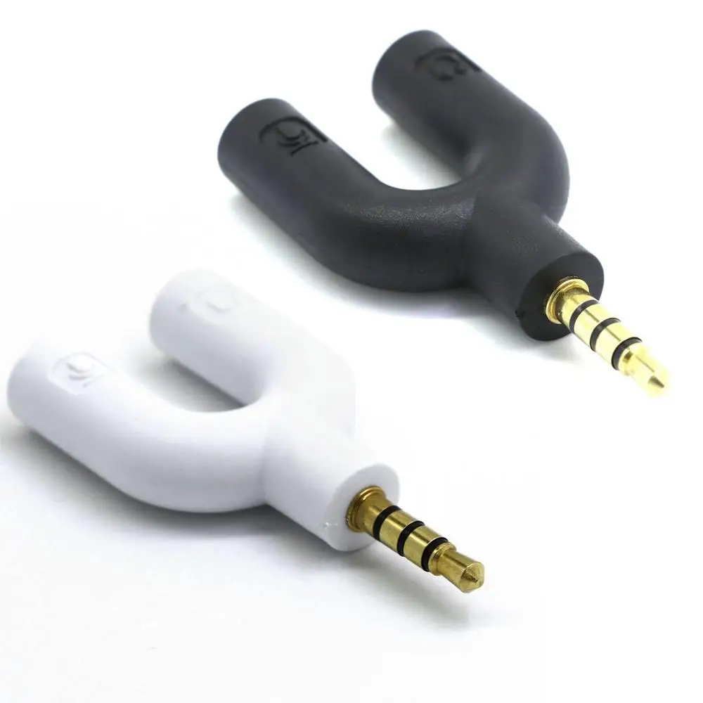 

Переходник 3,5 мм для наушников, штекер-двойной разъем