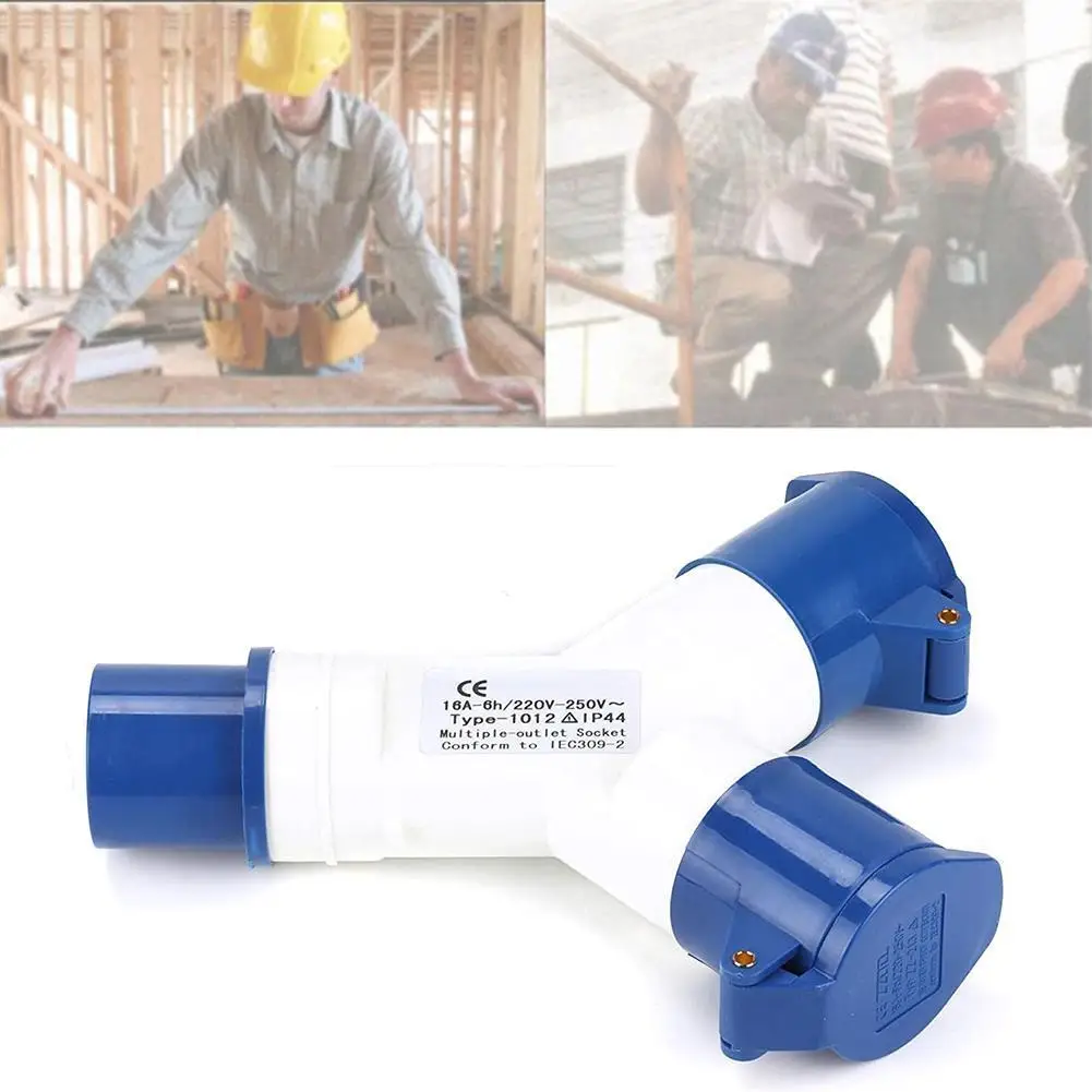 

Mains 2 Way Electric Hook Up Splitter Y Connector For Camping Caravan Motorhome P9U9