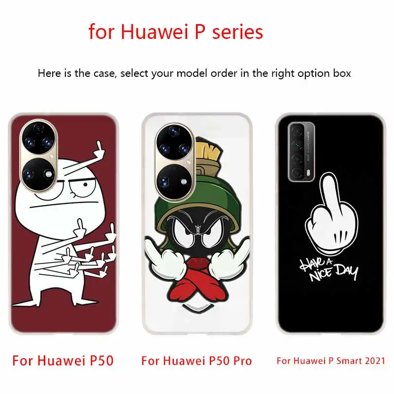 Мягкий силиконовый чехол для телефона с изображением лица и среднего пальца